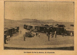 ÉTHIOPIE / LE CHEMIN DE FER DU HARRAR / ILLUSTRATION 1909 - Picture 1 of 1