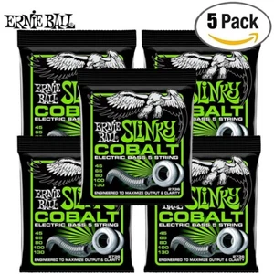 5er-Pack Ernie Ball 2736 5-Saiten Reg Slinky Kobalt E-Bass-Saiten 45-130 - Bild 1 von 1