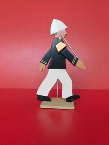 LUCOTTE : FIGURINE SILHOUETTE EN BOIS : OFFICIER D'INFANTERIE COLONIALE - Imagen 1 de 6