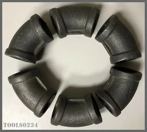 1/2" NPT 45º Elbow JP Ward Extra Heavy Malleable Pipe Fitting Lot of 6! - Picture 1 of 6