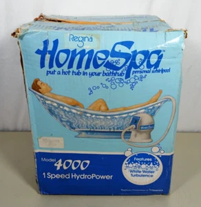 Vintage Regina HomeSpa Model 4000 Hydropower BathTub Personal Whirlpool in Box - Picture 1 of 8