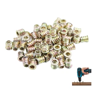 30 Stück Einschraubmutter M5,Gewindeeinsatz Threaded Rampamuffe Einschlagmutter - Bild 1 von 7