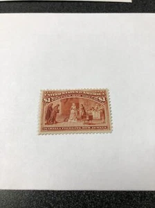 241 Columbian Exposition $1 PF Certified Unused Original Gum Previously Hinged - Picture 1 of 6
