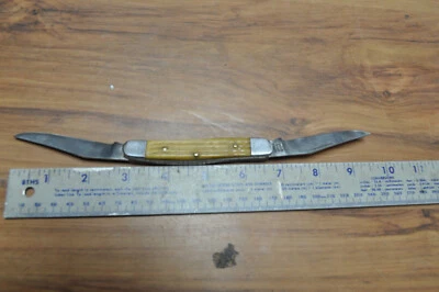 Faca de bolso dobrável de aço cirúrgico cabo amarelo 2 lâminas WILD JAVALI 2 - Imagem 1 de 4