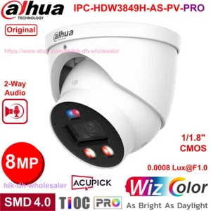 Cámara IP WizColor original IPC-HDW3849H-AS-PV-PRO 8MP audio bidireccional PoE TiOC-PRO - Imagen 1 de 12