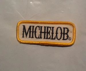 Michelob Beer Sew On Patch Unused 3 X 1 1/4 Inch Anheuser Busch Brewery - Picture 1 of 1