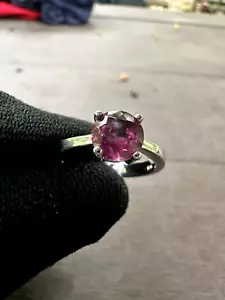 Elegant October Birthstone Tourmaline Ring in 925 Silver - Picture 1 of 9