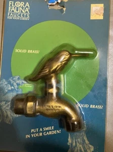 Vintage Brass Bird Garden Outdoor Faucet - Picture 1 of 6