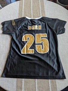 NFL Team Apparel New Orleans Saints Reggie Bush #25 Jersey T-Shirt WOMEN  Size L - Picture 1 of 8