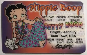 Betty Boop Hippie - Driver's License - Novelty Funny - Picture 1 of 2