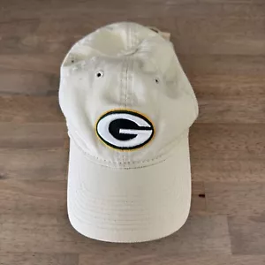 NFL Reebok Green Bay Packers Logo Mütze verstellbarer Riemen hinten hellbraun khaki - Bild 1 von 7