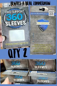 Pro Support 360 Sleeves Double Sleeving Kit 2 Boxes Trading Card Protection Stnd - Picture 1 of 7