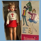 Vintage 1960er Jahre Ideal Tammy Puppe Original Box & Kleidung 12"" Neu in Verpackung