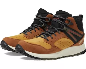 Stivali Merrell Wildwood Mid Leather WP J068033 Spice Leather Scamosciato Nuovi Taglia Uomo - Foto 1 di 6