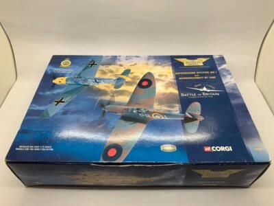 CORGI SUPERMARINE SPITFIRE MKI & MESSERSCHMITT BF 109E 49505 1/72 - Image 1 of 2