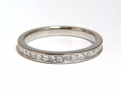 Auténtica banda de diamantes talla princesa natural Asprey .65ct+ Foto 1 de 4