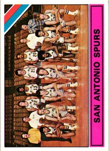 1975-76 Topps Basketball Set Break #327 San Antonio Spurs VG(C)- Free Shipping 