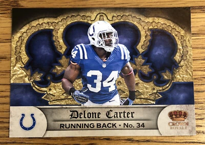 Delone Carter 2012 Crown Royale Colts #32  *8881* - Image 1 of 2