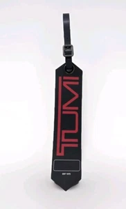 Nuevo sin etiquetas Tumi Alpha Equipaje 10" Negro Etiqueta Colgante * Cuero Negro Identificación Etiqueta Colgante - Imagen 1 de 10