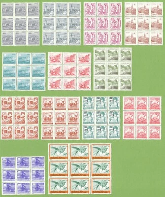 Iugoslávia - Lote - 117 selos (13x9 peças) - 1981-1989 - MNH - Imagem 1 de 3