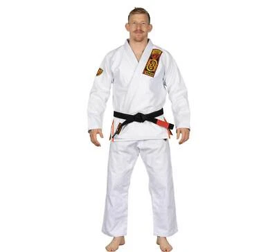 Fuji Lightweight Valiant Strength Edition Mens Brazilian Gi Jiu-Jitsu BJJ White - Image 1 of 4