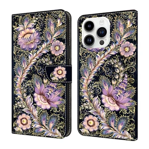 For Various Phone Retro Card Wallet Case Flip Stand Cover Hot Women Girls Luxury - Picture 1 of 10