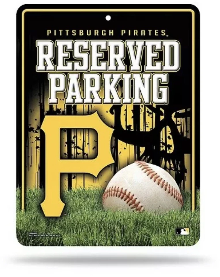 Rico MLB Pittsburgh Pirates Hi-Res Metal Reserved Parking Sign NEW!! - Image 1 of 1
