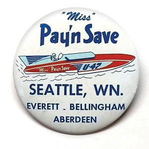 Miss Pay'n Save Seattle Washington Wasserflugzeug Kühlschrank KAUFEN SIE 3 ERHALTEN SIE 4 GRATIS - Bild 1 von 2