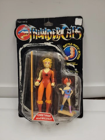Vintage Cheetara and Wily Kit Thundercats  LJN Unopened W/card  1986 Cover