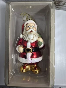 VINTAGE CHRISTOPHER RADKO SANTA CHRISTMAS ORNAMENT 6" TALL - Picture 1 of 1