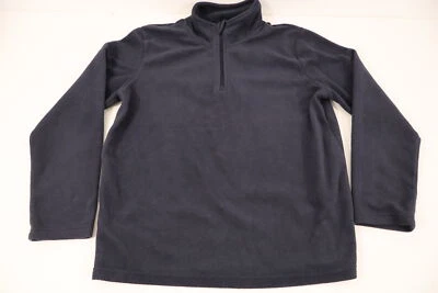 Pulôver masculino quente guindaste lã marinho quarto médio zíper - Imagem 1 de 4