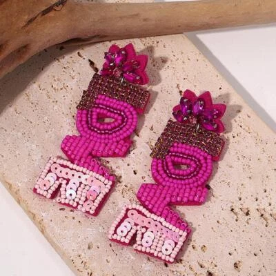 Aensoa Boho Ocean Drop Earrings for Women Starfish Lobster Conch Beads - Image 1 of 4