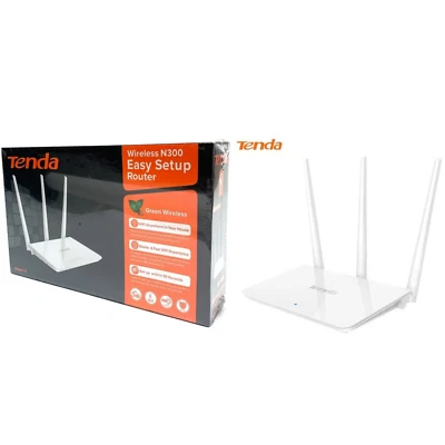 ROUTER TENDA F3 N300 Wireless 2.4ghz 3 Antenne 3 Lan Access Point 1 porta Wan - Image 1 of 4