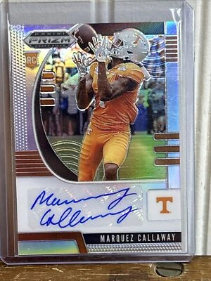 Marquez Callaway 2020 Panini Prizm SILVER REFRACTOR Auto AUTOGRAPH #266 - Image 1 of 2