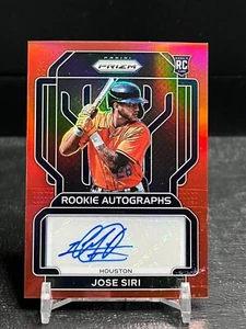 Tarjeta de novato Panini Prizm 2022 firmada por José Siri RC autógrafo rojo Prizm #D 75/99 - Imagen 1 de 1
