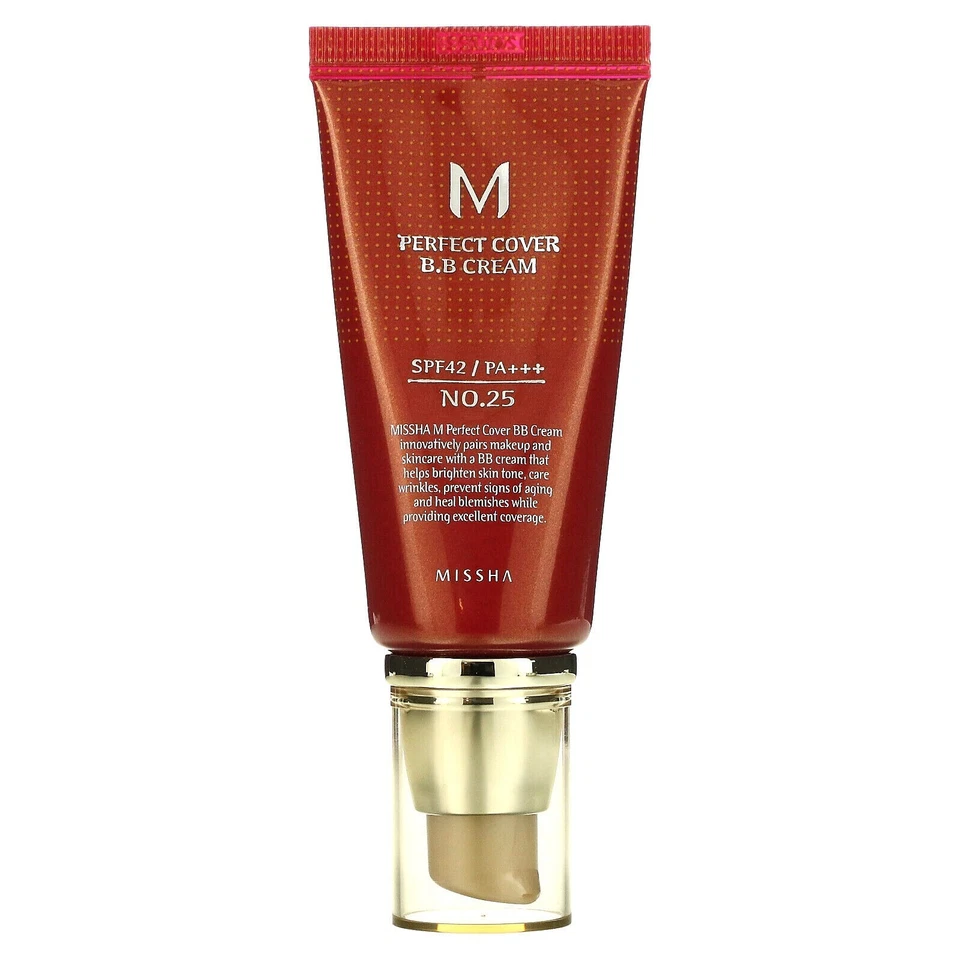 [US Seller] Missha M Perfect Cover BB Cream 50ml #25 SPF42 PA+++ Warm Beige - Image 1 of 1