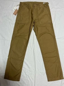 orslow Fatigue Pants Slim Fit Baker Pants 5032 Size:L Khaki Beige New - Picture 1 of 7