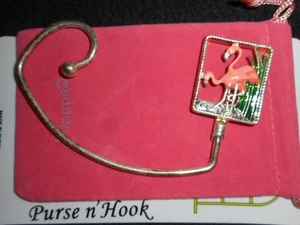 20 Pc Jewelry Purse Hanger Flamingo Puppy Paws Cat Earrings Steer Glasses Minder - Picture 1 of 21