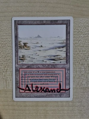 MTG Badlands Revised Shadow Signed LP+/ MP+ - Image 1 of 2