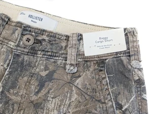 Hollister Men's Baggy Denim Cargo Shorts Hits at The Knee HOM-13 - Picture 1 of 13