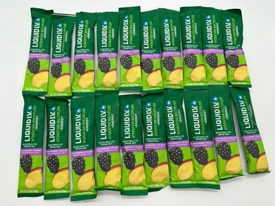 Liquid IV 黑莓桃水化倍增器粉混合 20 包有效期至 12/26 — 第 1/3 张图片