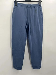 Pantalone HANRO Natural Living Lounge Cotone Jersey Elastico Vita Ardesia Blu Taglia M - Foto 1 di 13