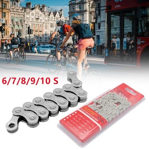 Bike Chain Variable Speed Chain 6/7/8/9/10s MTB Road Bike Mountain Bike Hot Sale - Picture 1 of 14