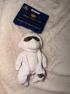 Disney Cruise Line DCL Affe weißes Handtuch Plüschpuppe Weihnachtsschmuck 6 Zoll - Bild 1 von 1