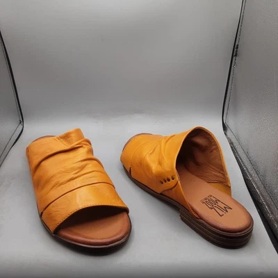 Miz Mooz Dandelion Sandals Women's 9-9.5W EU 40W Yellow Ochre Slide A223 - Image 1 of 4