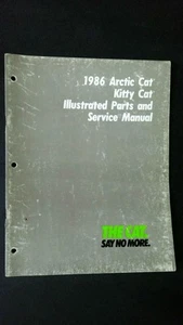 1986 Arctic Cat Kitty Cat Illustrated Parts and Service Manual - Picture 1 of 2