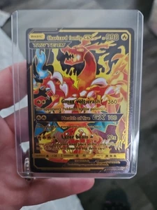 Charizard Family GX Black Foil Fan Art Vinile Collezionista Carte Pokemon Tag Team - Foto 1 di 4