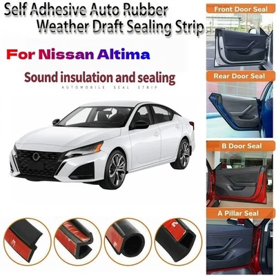 Tira de sello de goma para puerta aire de aire moldura de reducción de ruido del viento para Nissan Altima Foto 1 de 4