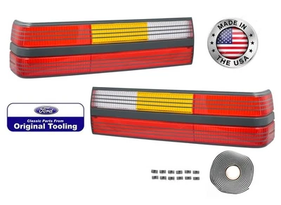 1985-1986 Ford Mustang SVO 1993 Cobra OEM Stock Tail Light Taillights & Hardware - Image 1 of 2