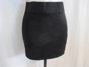 Junior Gr. S Active Basic schwarz Pullon Stretch Strick Minirock Struktur Design - Bild 1 von 4